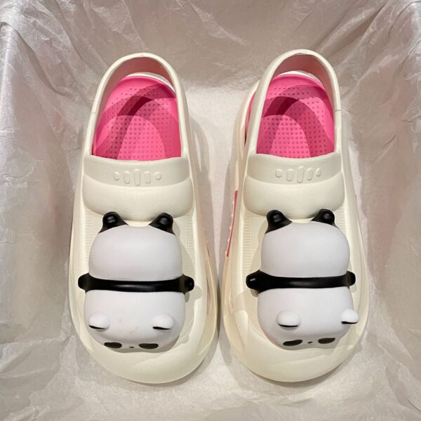 2024 Cute Slipper With Panda Lamp Summer Sandales Femme Light Funny Woman Slippers Shoes Women - Image 4