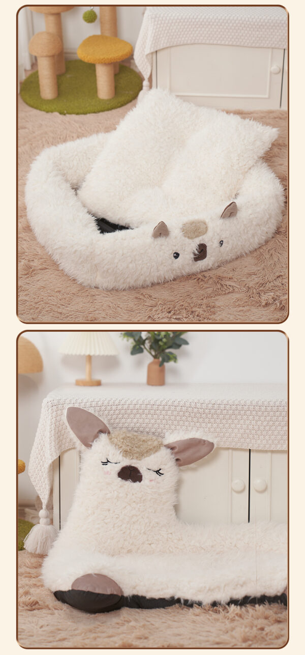 Cat Kennel Dog Kennel Pet Cushion Bed Cat Winter Warm Supplies - Image 5