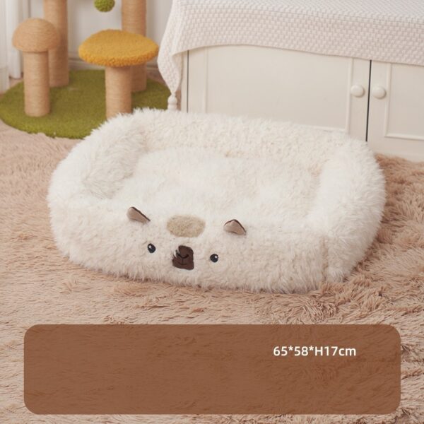 Cat Kennel Dog Kennel Pet Cushion Bed Cat Winter Warm Supplies - Image 2