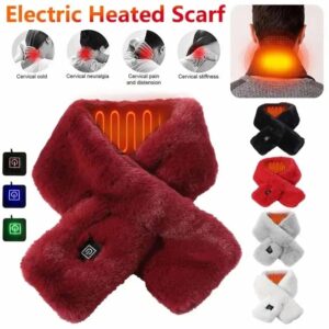 USB Electric Heating Scarf - Adjustable Temperature Neck Wrap for Pain Relief and Warmth, Three-gear Heat Control, Ideal for Men and Women