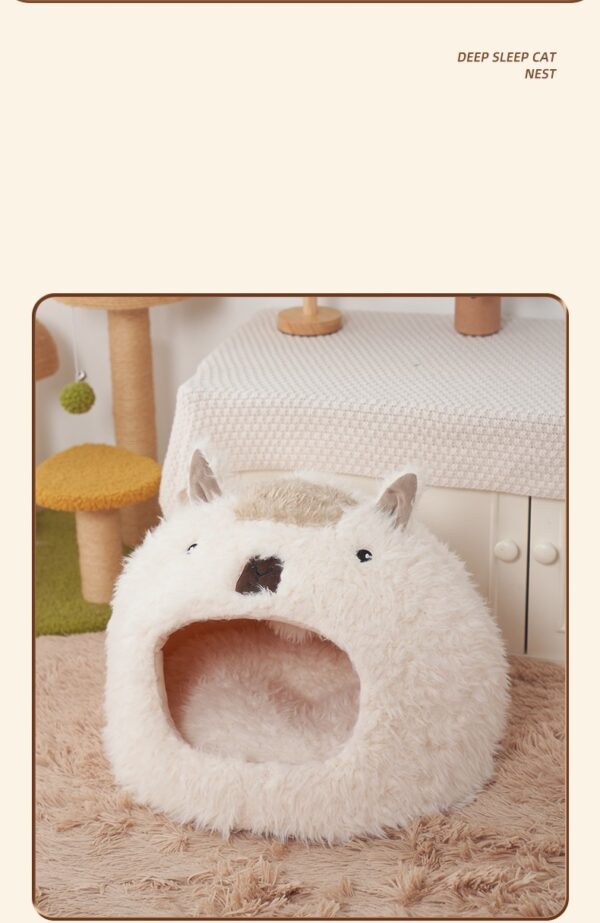 Cat Kennel Dog Kennel Pet Cushion Bed Cat Winter Warm Supplies - Image 6