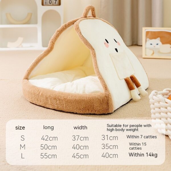 Closed Removable And Washable Autumn And Winter Tent Dog Bed Pet Bed Cat House - Image 4